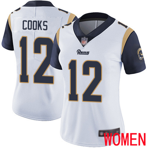 Los Angeles Rams Limited White Women Brandin Cooks Road Jersey NFL Football 12 Vapor Untouchable